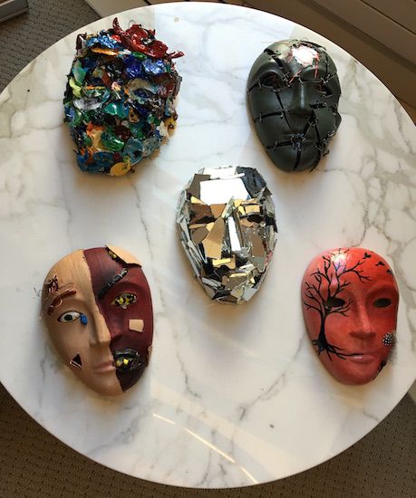 Active-duty service members' masks